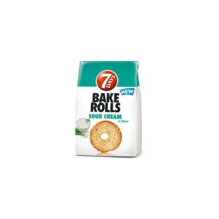 7DAYS BAKEROLLS SMANTANA SI CEAPA 80G -BAKE ROLLS CON PANNA E CIPOLLA