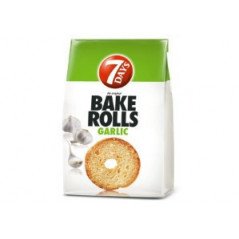 7DAYS BAKEROLLS USTUROI 80G-BAKE ROLLS CON AGLIO