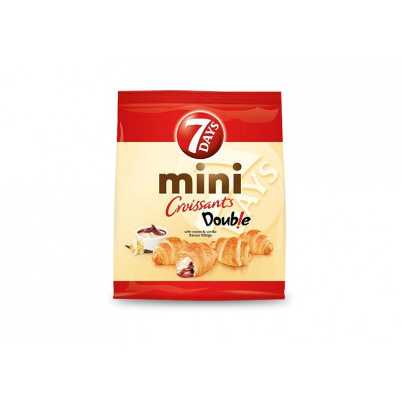 7DAYS MINI CACAO VANILIE 185G-MINICORNETTI CACAO&VANIGLIA