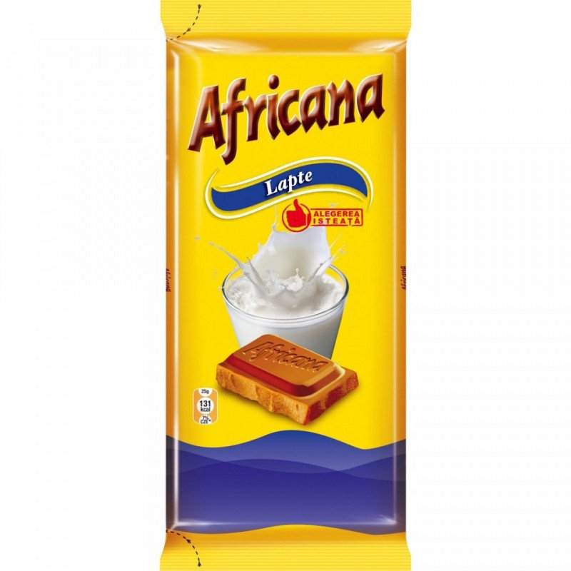 AFRICANA CIOCOLATA LAPTE 90G 22/BAX-CIOCCOLATO