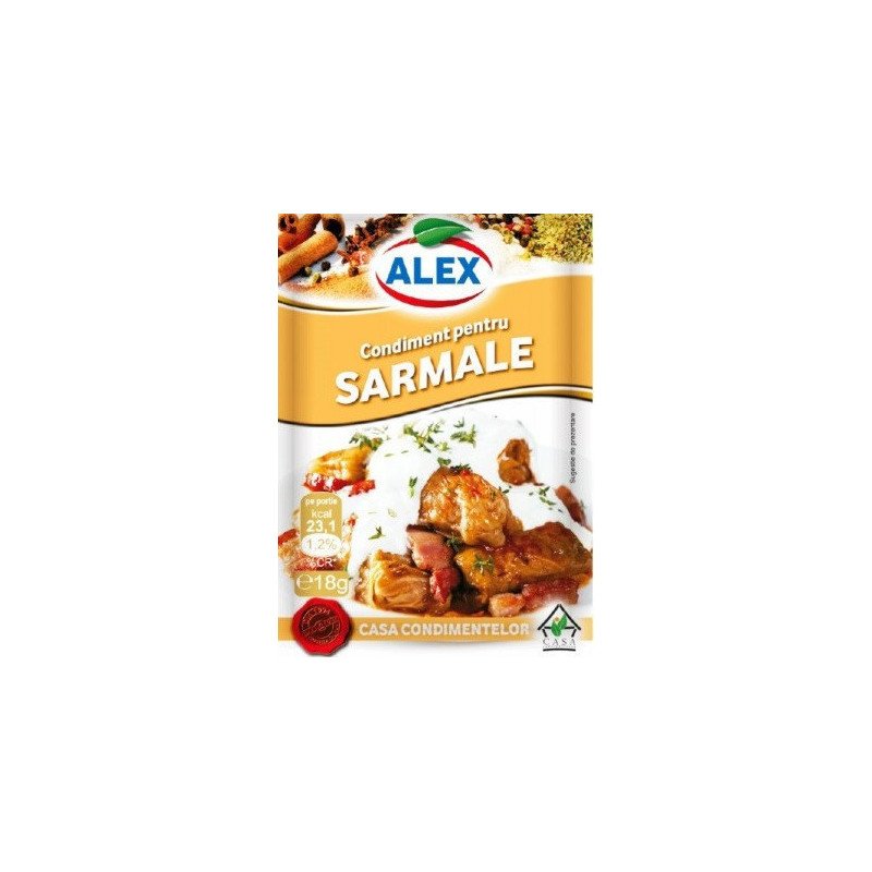 ALEX CONDIMENT SARMALE 18G 20/BAX - SPEZIE INVOLTINI