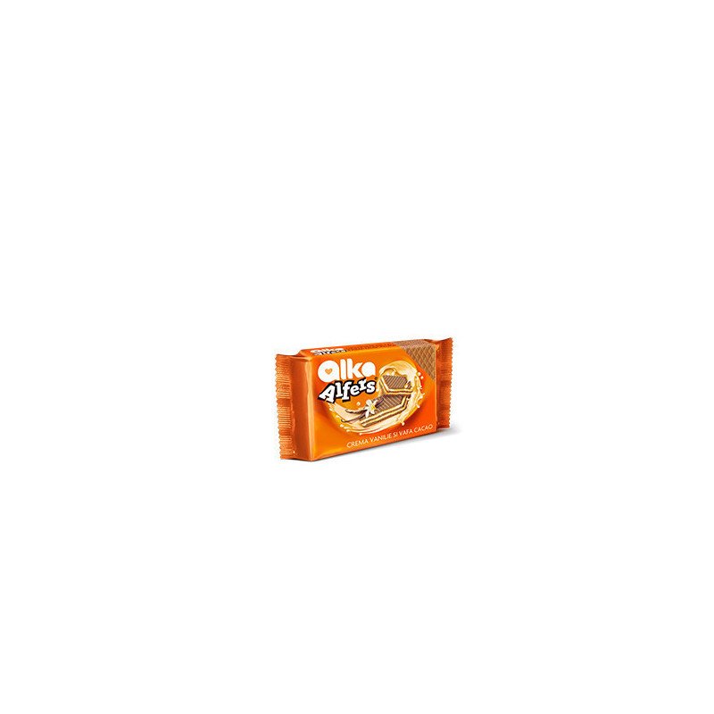 ALKA NAPOLITANE CU CREMA DE VANILIE 170G 12/BAX-WAFFER VANIGLIA