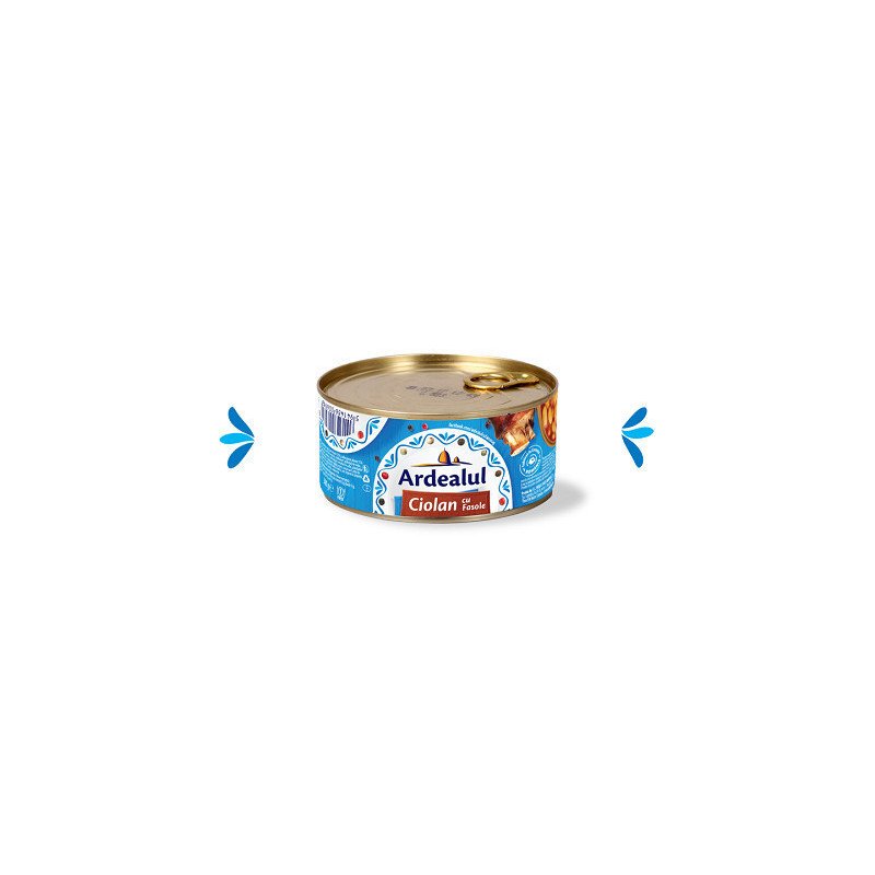 ARDEALUL CIOLAN CU FASOLE 300G 6/BAX-COSTINE CON FAGIOLI