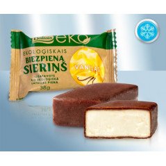BATON BRANZA VANILIE GLAZURA CIOC. BIO 38GR/BAX24-DOLCE
