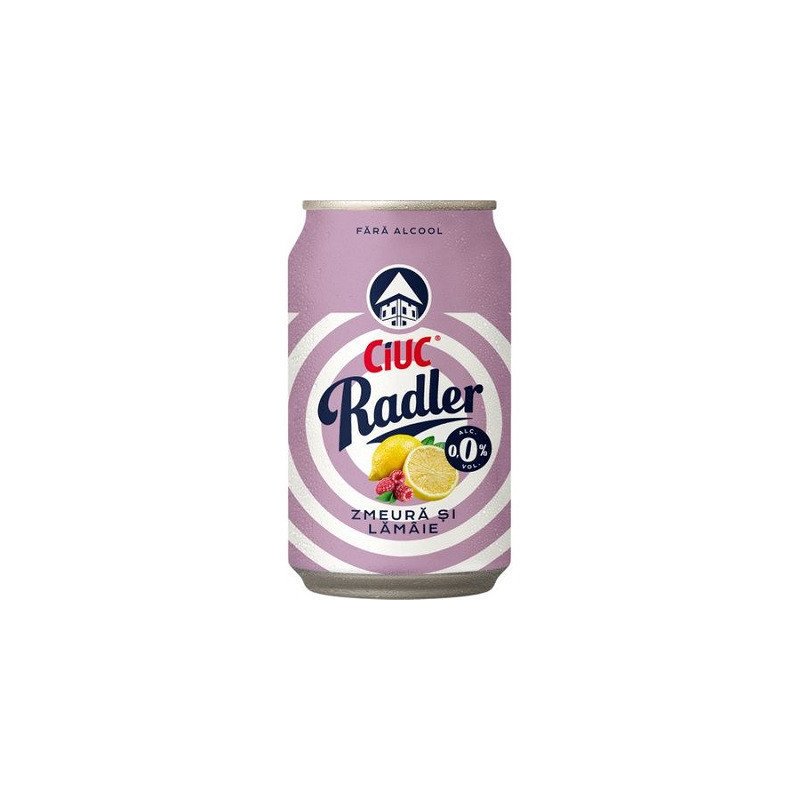 BERE DOZA CIUC RADLER ZMEURA/LIME 0% 0.5L -BIRRA CIUC PREMIUM