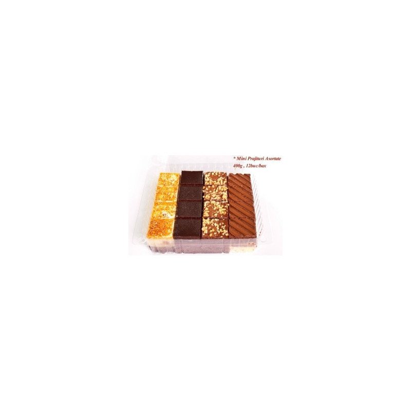 BONITO MINI PRAJITURI ASORTATE 400G-DOLCE ASORTITO