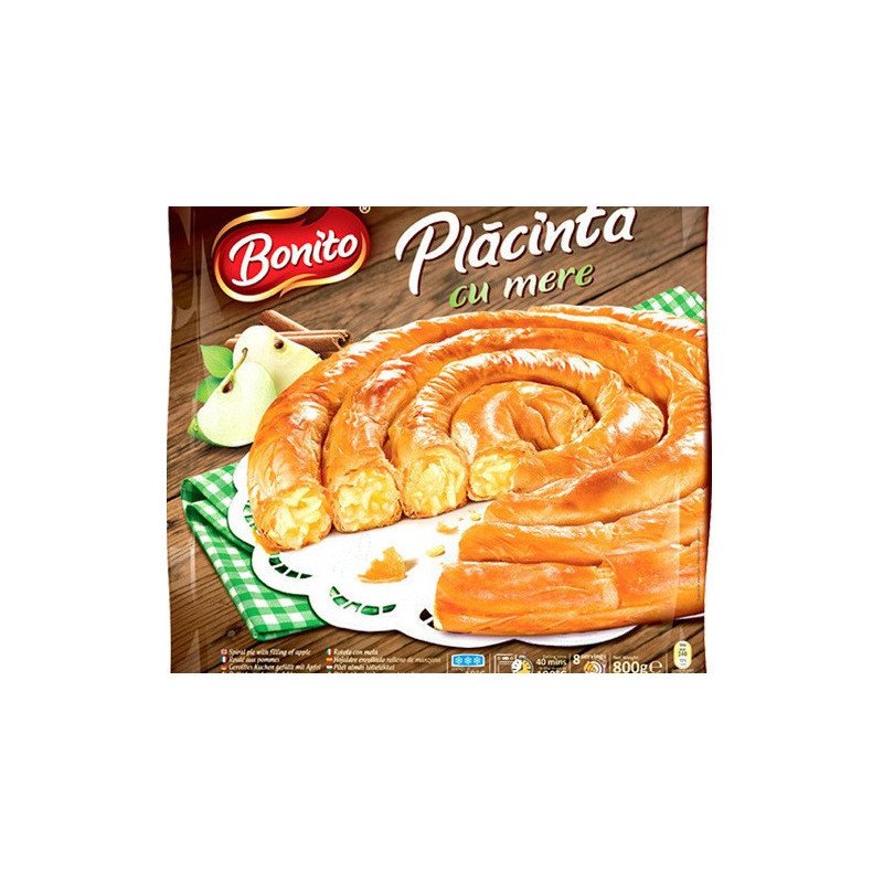 BONITO PLACINTA CU MERE SI SCORTISOARA 800G - TORTA CON MELA E CANNELLA