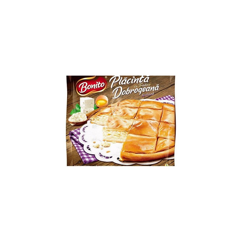BONITO PLACINTA DOBROGEANA SARATA 800G - TORTA CON FORMAGGIO SALATO
