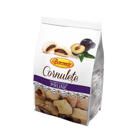 BOROMIR CORNULETE PRUNE CU UNT 250G-DOLCI CASERECCI PRUGNE