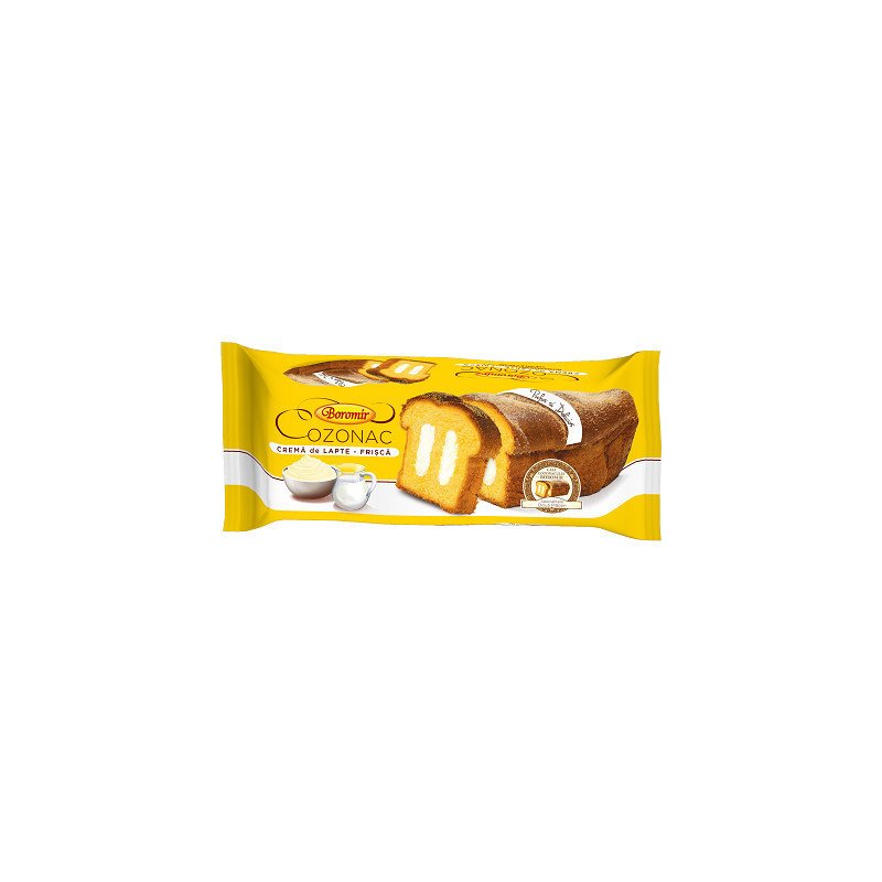 BOROMIR COZONAC  LAPTE SI CARAMEL 450G 9/BAX -DOLCE "COZONAC"
