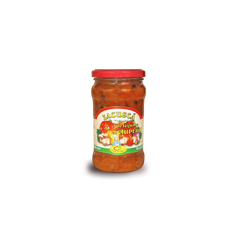 CONSERVFRUCT ZACUSCA CU CIUPERCI 300G 8/BAX-GIARDINIERA FUNGHI