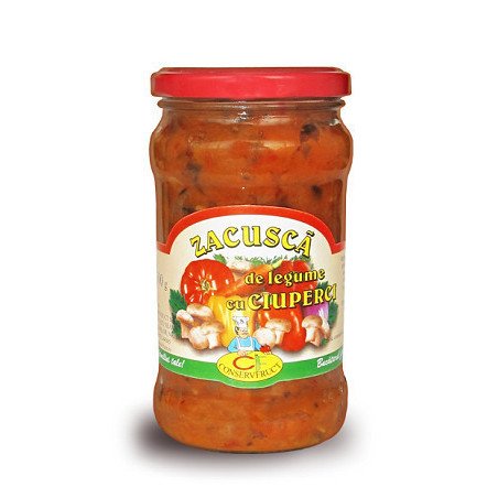 CONSERVFRUCT ZACUSCA CU CIUPERCI 300G 8/BAX-GIARDINIERA FUNGHI