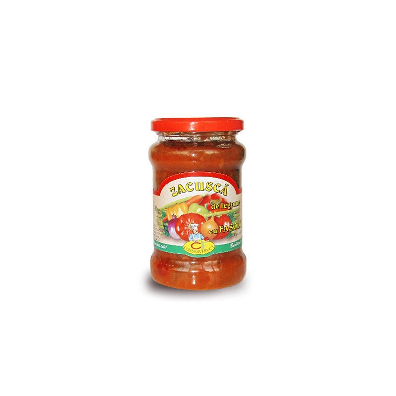 CONSERVFRUCT ZACUSCA FASOLE 300G 8/BAX-GIARDINIERA FAGIOLI