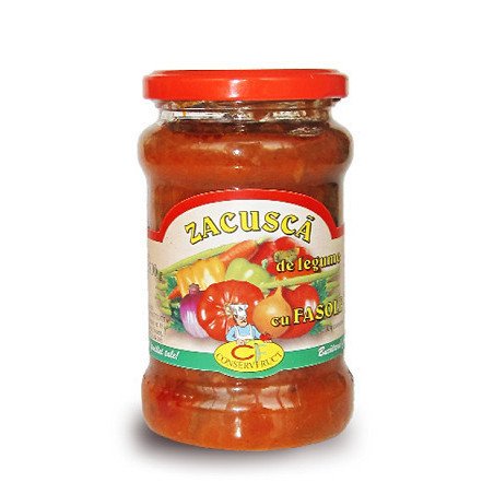 CONSERVFRUCT ZACUSCA FASOLE 300G 8/BAX-GIARDINIERA FAGIOLI