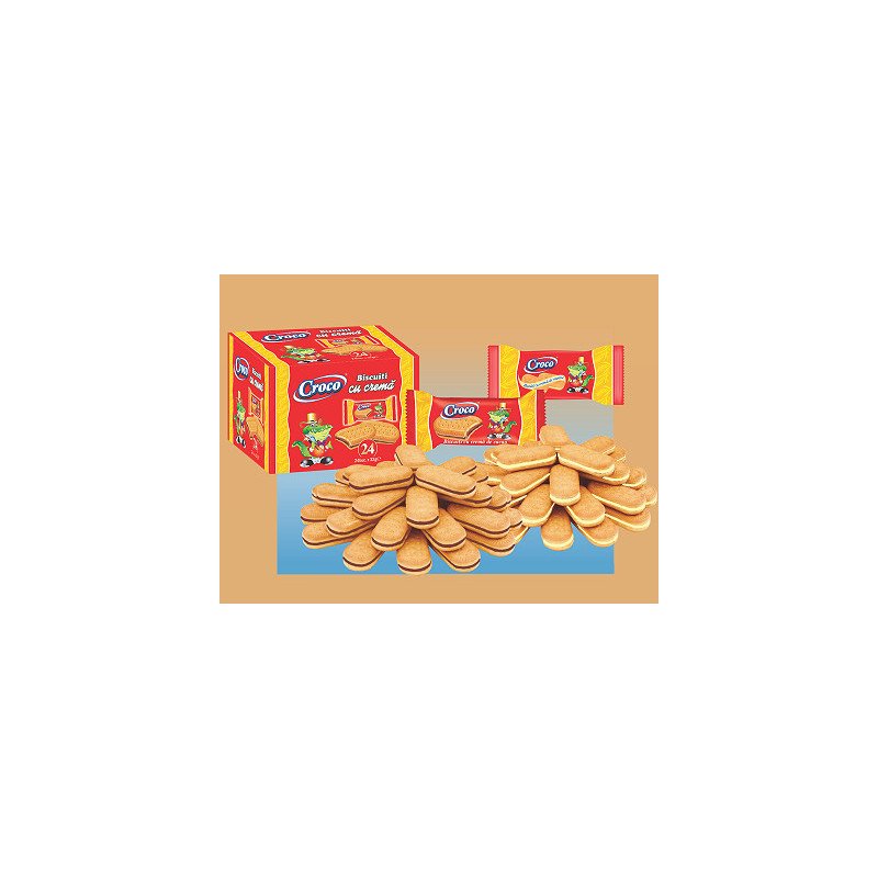 CROCO EUGENIE CREMA CACAO 32G 88/BAX -BISCOTTI