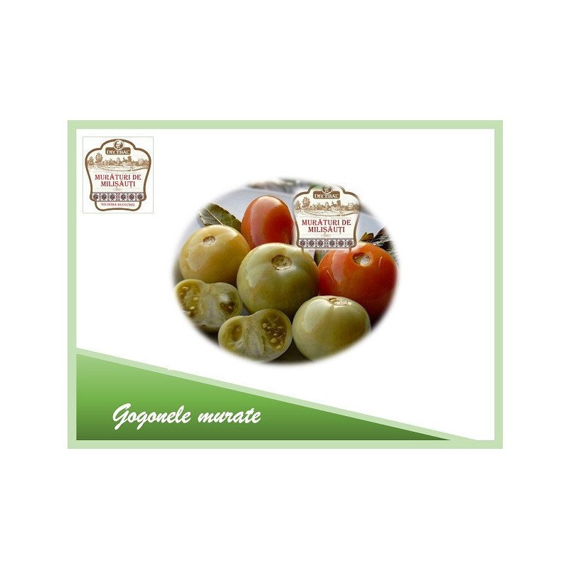 DECEBAL GOGONELE MURATE DE MILISAUTI PUNGA 1 KG-POMODORI VERDI SALAMOIA