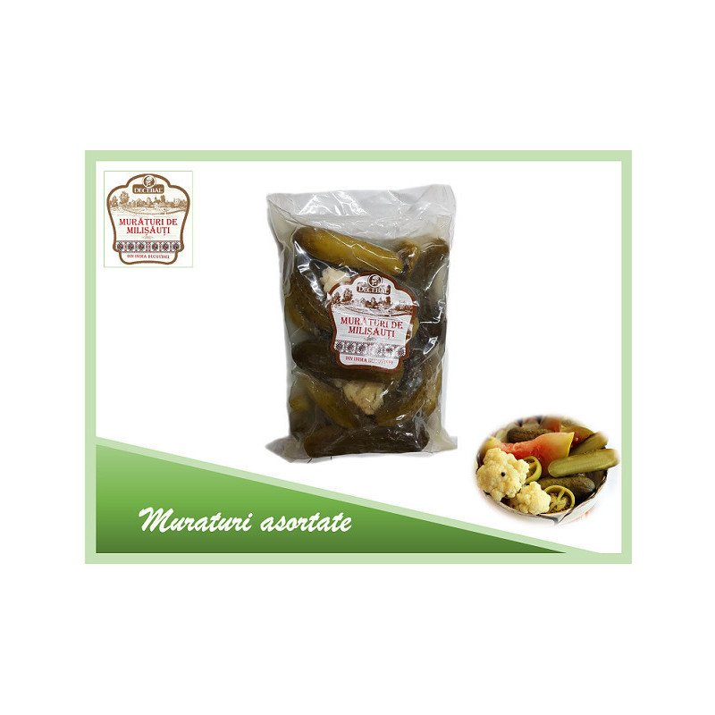 DECEBAL MURATURI ASORTATE MURATE MILISAUTI PUNGA 1000G NETTO-VERDURE IN SALAMOIA
