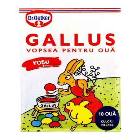 DR.OETKER VOPSEA DE OUA GALLUS 7ML 50/BAX-COLORANTE PER UOVA
