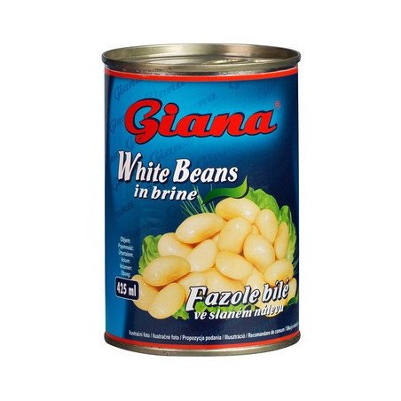 GIANA FASOLE ALBA IN SARAMURA 400G -FAGIOLINI CANNELLINI SALAMOIA