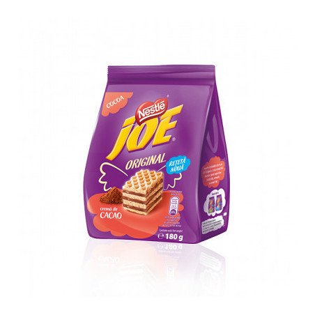 JOE NAPOLITANE CACAO 160G 12/BAX-WAFFER CACAO