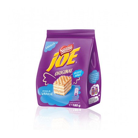 JOE NAPOLITANE VANILIE 160G 12/BAX-WAFFER VANIGLIA