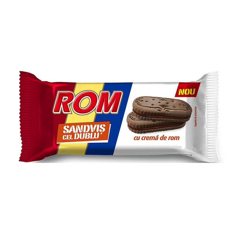 KANDIA ROM SANDWISH DUBLU CACAO SI ROM 36G 24/BAX-CIOCCOLATA RUM