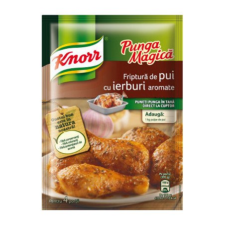 KNORR PUNGA MAGICA PUI CU IERB.AROM.30G 20/BAX-BUSTA M.POLLO CON ERBE