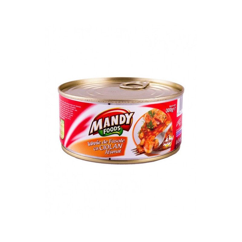 MANDY IAHNIE DE FASOLE CU CIOLAN 300G-FAGIOLI CON STINCO