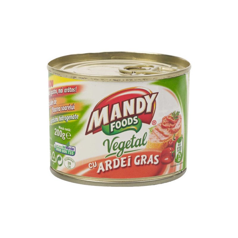 MANDY PATE VEG.CU ARDEI 200G-PATE VEG.PEPERONE