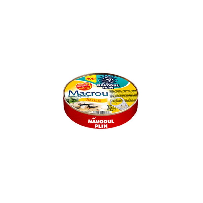 NAVODUL MACROU IN ULEI 160G-SGOMBRO IN OLIO