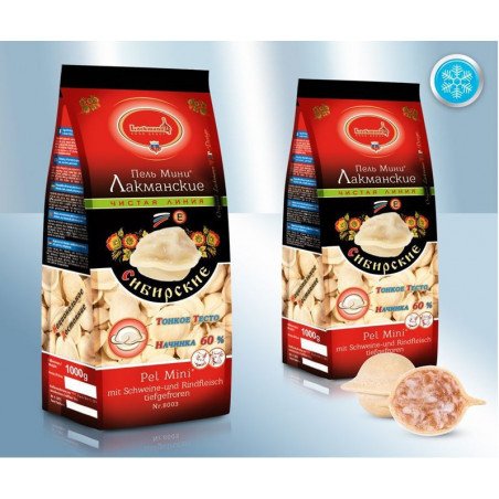 PELMINI CU CARNE DE PORC ?I VITA SIBIRSKIE 900g 12/BAX-TORTELLINI CON SUINO E VITTELO