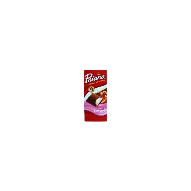 POIANA CIOCOLATA CAPSUNI SI FRISCA 90G 25/BAX- CIOCCOLATO FRAGOLA&PANNA