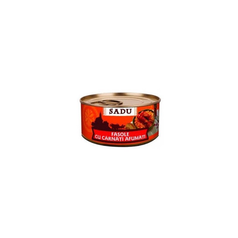 SCANDIA SADU FASOLE TARAN.CU CARNATI AF.400G-FAGIOLI CON SALSICCE  AFF.