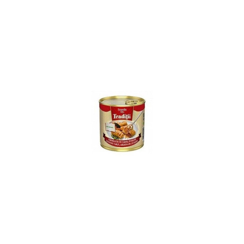 SCANDIA SARMALUTE CU CARNE IN FOI VARZA 400G-INVOLTINI IN FOGLIE DI VERZA