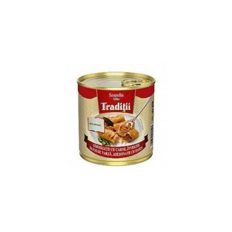 SCANDIA SARMALUTE CU CARNE IN FOI VARZA 400G-INVOLTINI IN FOGLIE DI VERZA