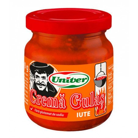 UNIVER CREMA DE GULAS IUTE BORCAN 210G 8/BAX-SALSA PER GULASH