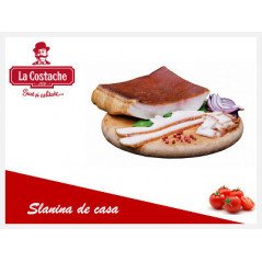 LA COSTACHE SLANINA AFUMATA CU USTUROI ~350 VID - LARDO AFFUMICATO CON AGLIO BU.