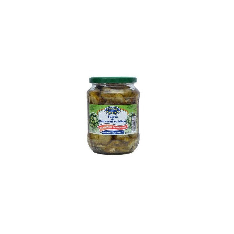 ENCON SALATA DE CASTRAVETI CU MARAR 650G- INSALATA DI CETRIOLI CON ANETO