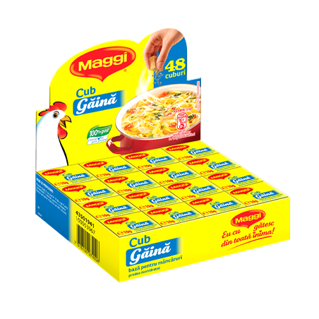 MAGGI CUBURI GAINA 10G 48/BAX-CUBETTI GALLINA