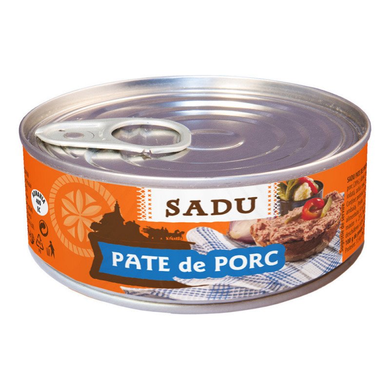SCANDIA SADU PATE PORC 100G 72/BAX-PATE SUINO