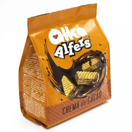ALKA NAPOLITANE PUNGA GLAZURATE CU CREMA CACAO 180G 10/BAX -WAFFER CACAO