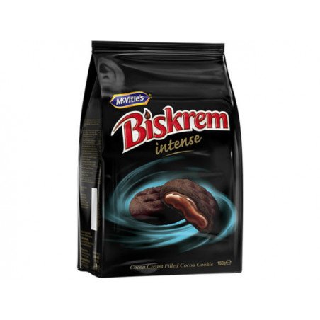 BISKREM BISCUITI CU CREMA DE CACAO INTENSE 160G 12/BAX-BISDCOTTO