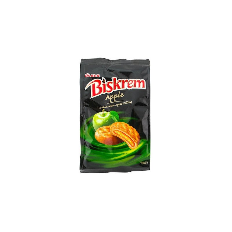 BISKREM BISCUITI CU CREMA DE MERE 160G 12/BAX-BISDCOTTO