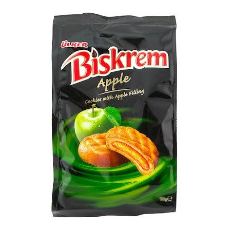 BISKREM BISCUITI CU CREMA DE MERE 160G 12/BAX-BISDCOTTO
