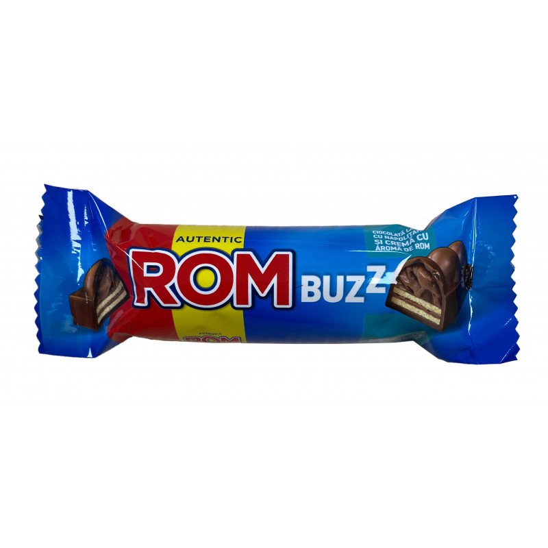 KANDIA ROM BUZZ CIOCO NAPOLITANA CU CREMA ROM 50G/30BAX-BISCOTTO_cp