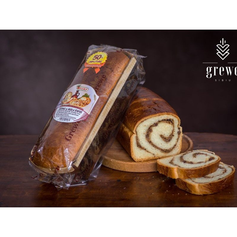 GREWE COZONAC CU NUCA SI STAFIDE 600G 6/BAX-DOLCE "COZONAC"  Comanda*