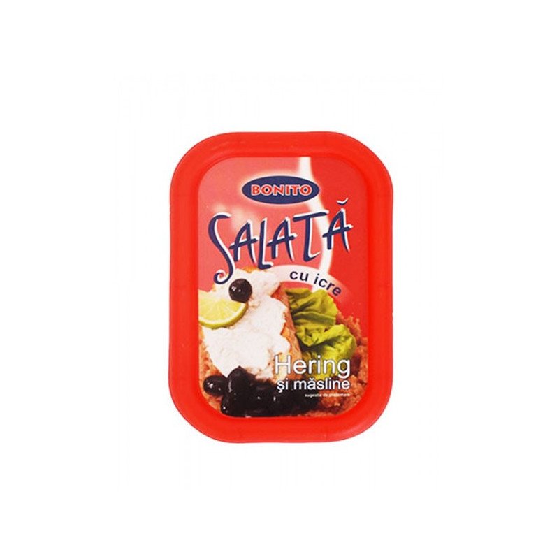 BONITO SALATA ICRE HERING CU MASLINE 150G-8/BAX INSALATA DI UOVA PESCE