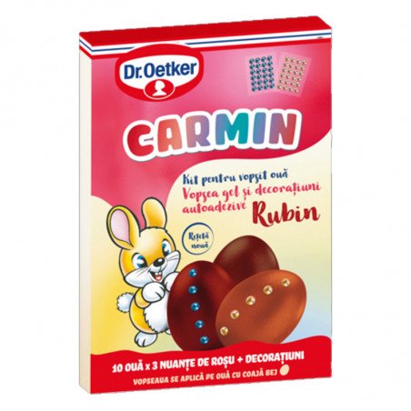 DR.OETKER KIT VOPSEA DE OUA RUBIN  3X5G 30/BAX-COLORANTE PER UOVA