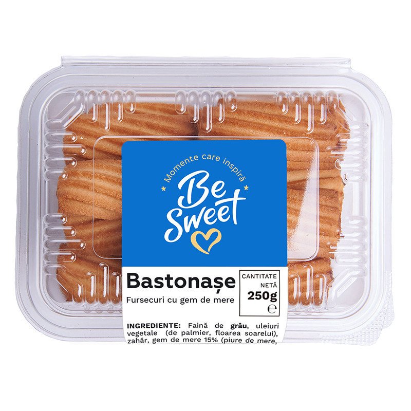 BESWEET BASTONASE CU MAGIUN DE MERE 250G- PASTICCINI