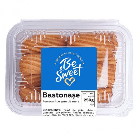 BESWEET BASTONASE CU MAGIUN DE MERE 250G- PASTICCINI